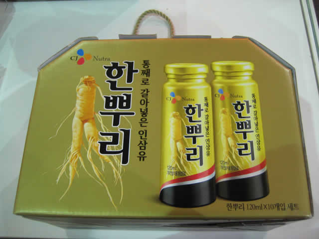 Korean white ginseng liquid beverage gift box (120g * 10 bottles